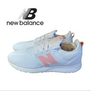 NIB New Balance "Mode De Vie" Women's White Pink Sneakers 11